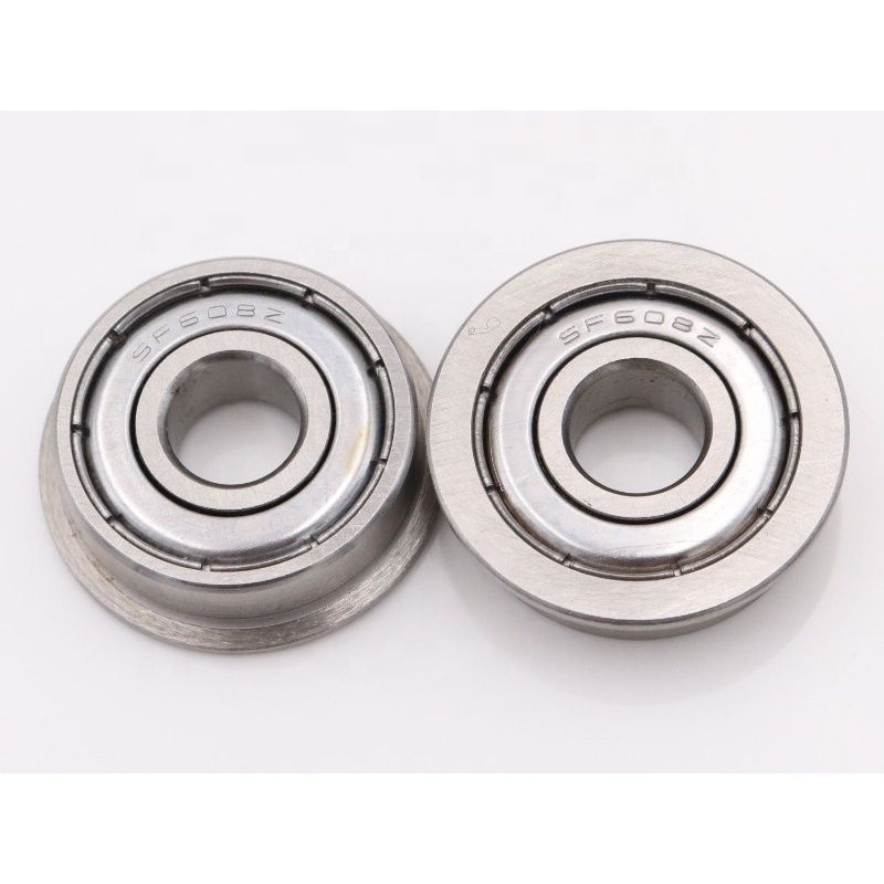 High precision stainless steel flange ball bearing F608ZZ SF608ZZ for Air conditioning bearing