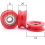 factory supply nylon roller wheels u groove flat round types 608zz 625zz 626zz drawer rollers