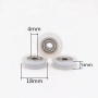 Factory supply roller wheel plastic pulley 604ZZ mini nylon pulley bearing wheel with 4*18*5mm