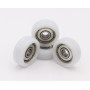 rubber or plastic covered roller wheels with a strong dust/dirt protected bearing 626ZZ