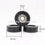Hot selling wheel aluminum pulley track with black pulley