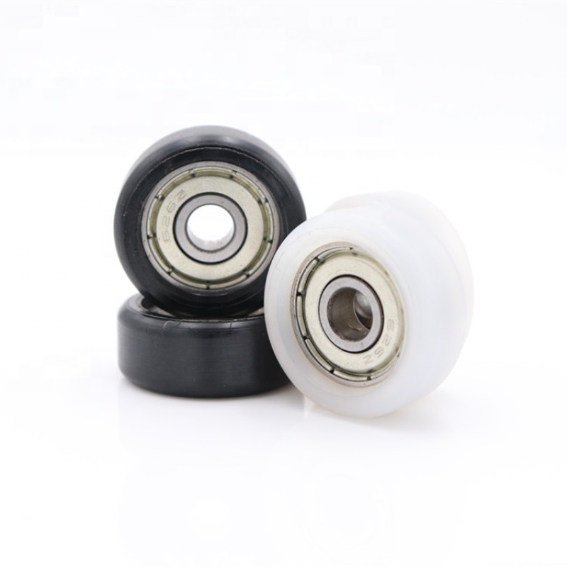 626 zz flat groove rollers for shower screen ,standing mirror wheels with screw, nylon covered bearing