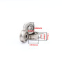 aluminum rollers overhead pulley double wheel pulley