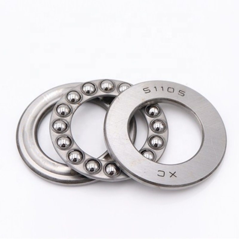 Chrome steel thrust ball bearing size 10*24*9mm one direction 51100 51101 51102 thrust ball bearing 51100