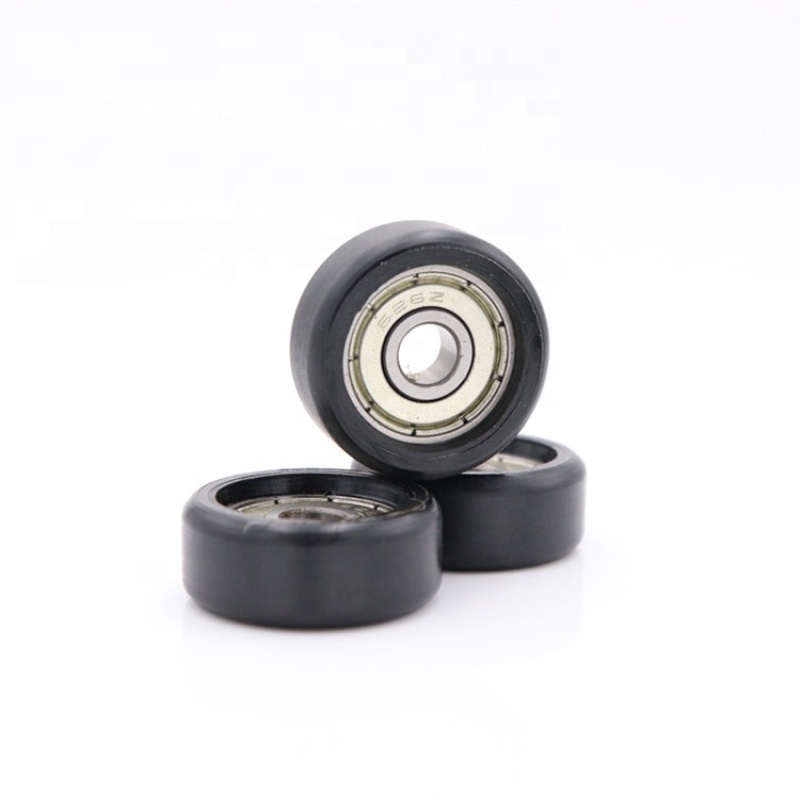 factory supply roller wheels nylon pulley wheels with bearings 608Z 626zz plastic rollers