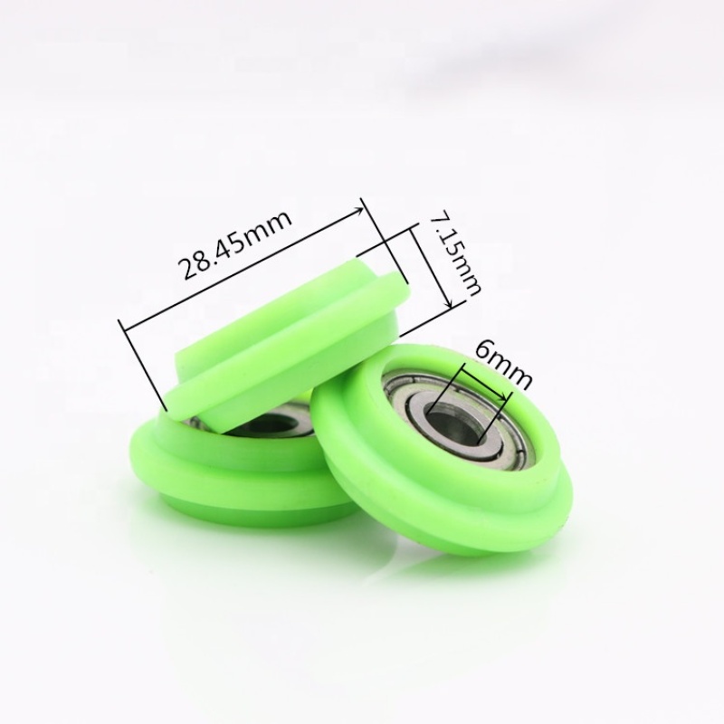 626ZZ chrome steel bearing plastic nylon rowing seat carriage roller wheel with bearing