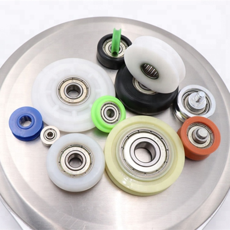 different size types pom plastic roller nylon wheel custom roller wheel