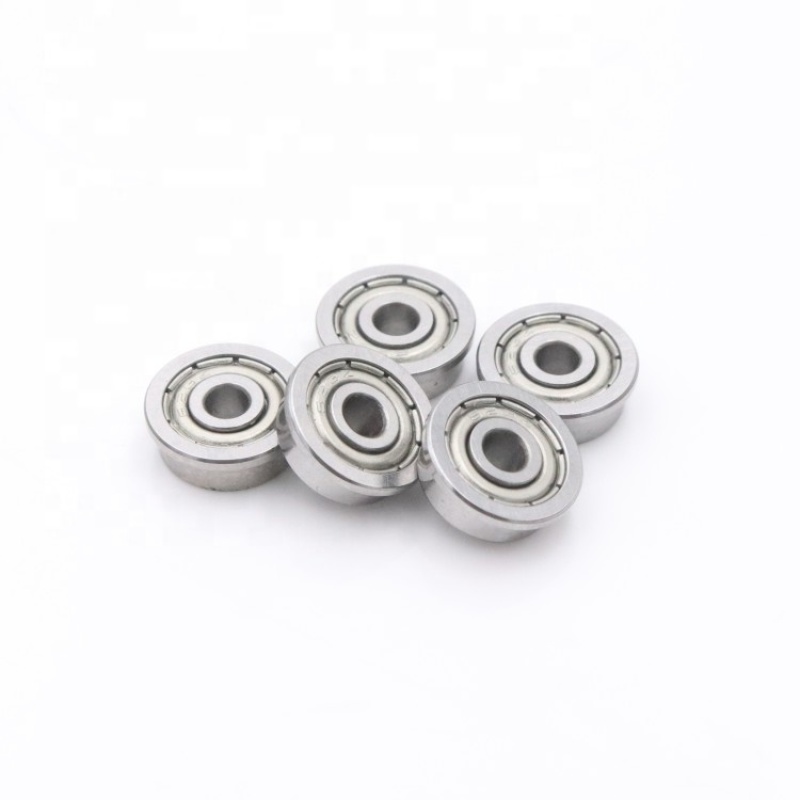 Flanged Miniature Bearing F606ZZ F606 Shielded F606ZZ deep groove ball bearing for coffee grinder 6x17x6mm