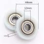 Flat type inner diameter 10mm nylon pulley wheels with bearing transport conveyor wheels