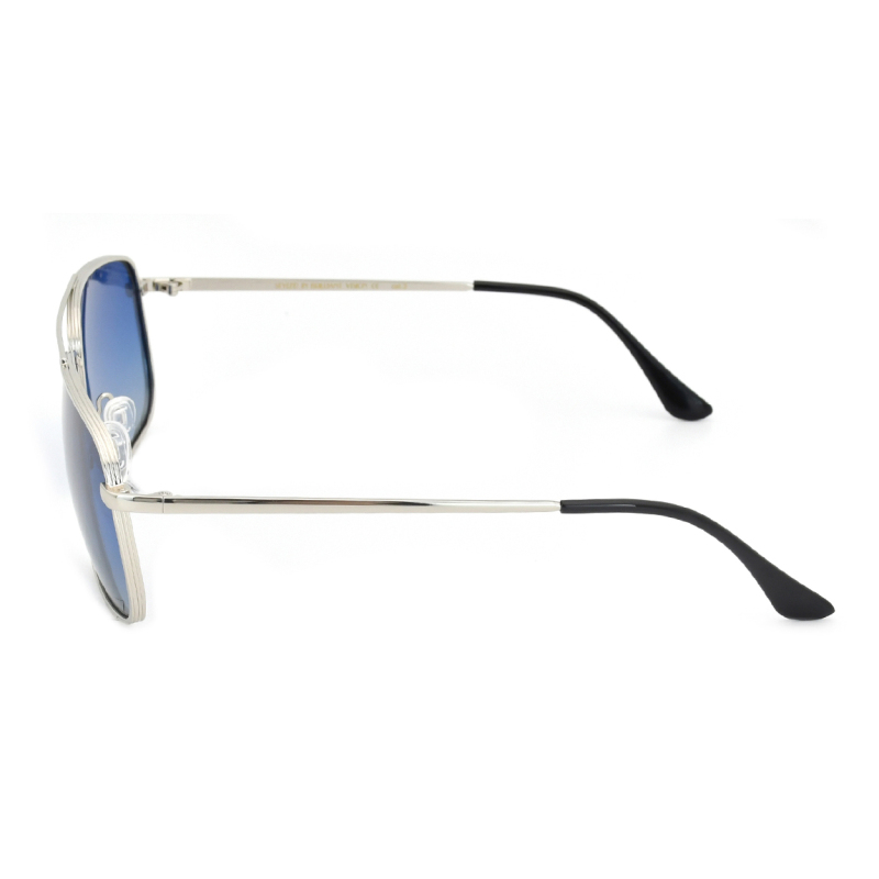 Double Bridge Metal Polarized Sunglasses Rectangular Sun Glasses UV400 Protection Men Eyewear Frame