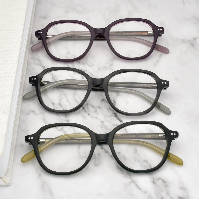 High Quality Eyewear Vintage Oval Women Optical Spectacle Frames Men