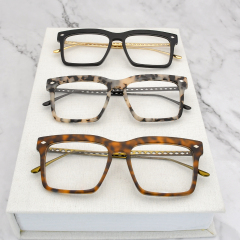 High Quality Rectangular Optical Glasses Frames Manufacturer Acetate Spectacle  Eyewear