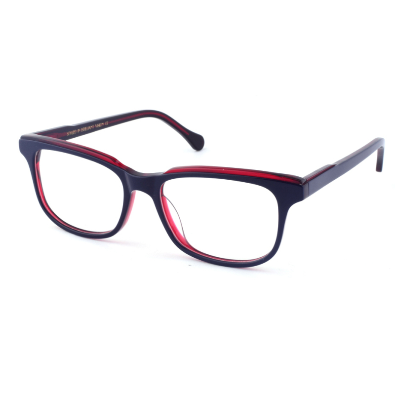 High Quality Two-tone Color  Optical Glasses Women Acetate Spectacle Frame