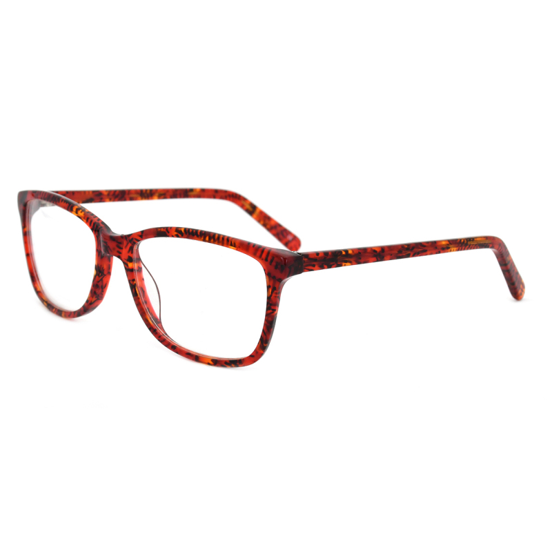 Optical Rectangular Acetate Vintage Glasses Frame  Women Full Rim Eyewear