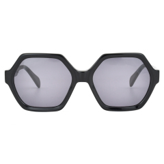 Fashion  Polygon Shape acetate  mens uv400 womens vintage sunglasses
