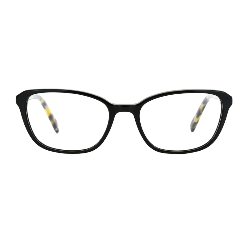 wholesale eyewear simple vintage oval shape full frame acetate glasses