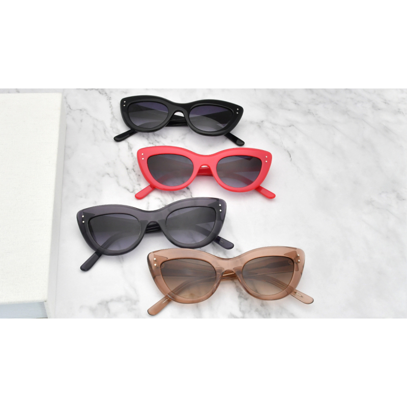 High Fashion Cat Eye Sunglasses Acetate Women Sun Glasses 2021