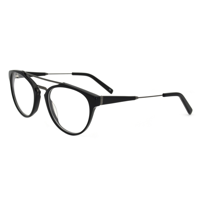 Women Oval Acetate Eyeglasses Metal Frame Optical Eyeglasses Frames Optical Glasses acetate frames