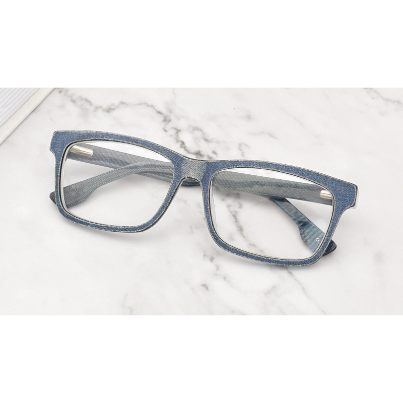 Vintage Glasses Handmade Acetate Eyewear Denim Elements Eyeglasses Spectacles Optical Frames Lunettes eyeglasses optical