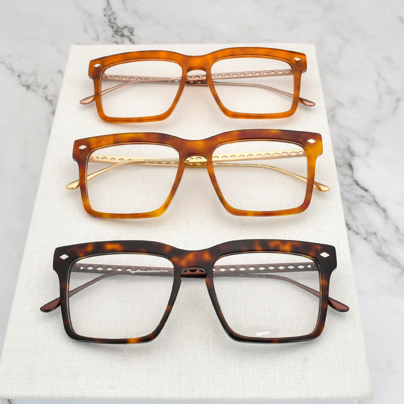 High Quality Rectangular Optical Glasses Frames Manufacturer Acetate Spectacle  Eyewear