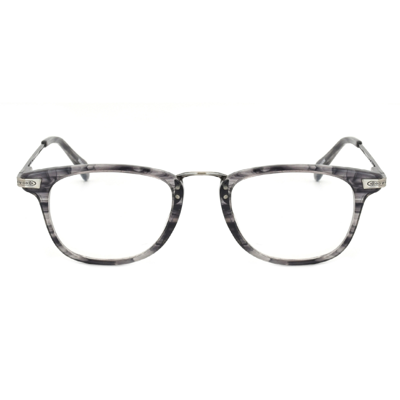 Optical Glasses Frame Women Men Rectangular Eyeglasses Frames Metal Spectacles Clear Lenses Glasses Eyewear