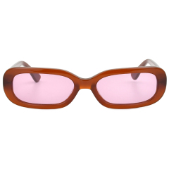 UV400 Trendy sunglasses retro vintage thick frame small rectangle sunglasses 2021 for women men