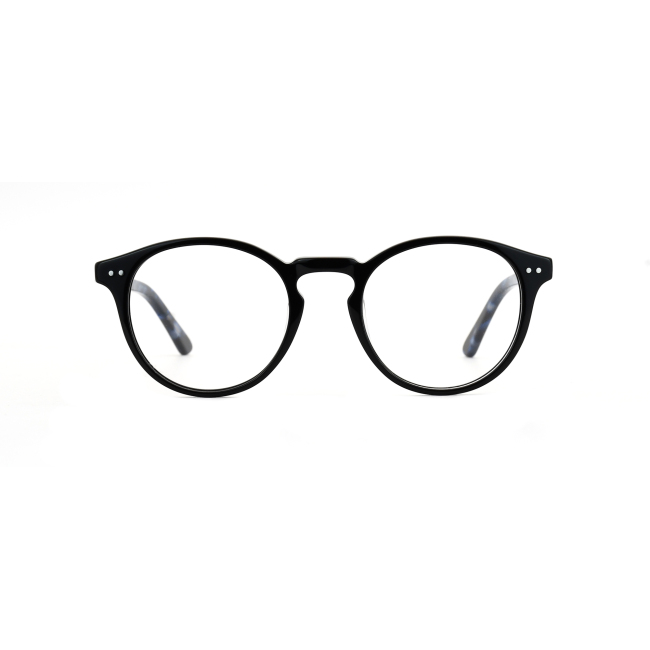 Trendy Unisex Acetate Frames Optical Oval Eyeglasses Clear Lens Eyewear