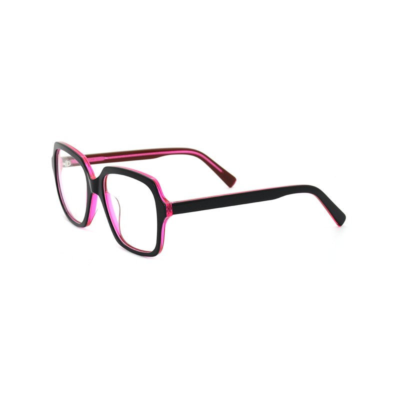 Trendy Women Acetate Frames Rectangle Optical Eyeglasses Clear Lens Eyewear