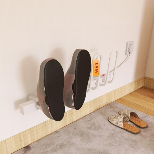 EVIA EV-40 Household Wall Mounted Heated Shoe Rack 2 Pair Electric Shoe Dryer