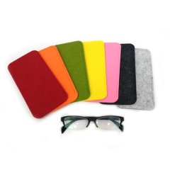 Simple Felt Glasses Slip Bag Ultra Light Wool Pencil Case