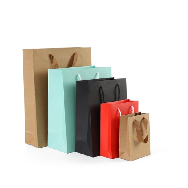 Multiple Measures & Colors Kraft Paper Shopping Bags