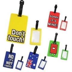 Soft Silicone Rubber luggage tag Holder