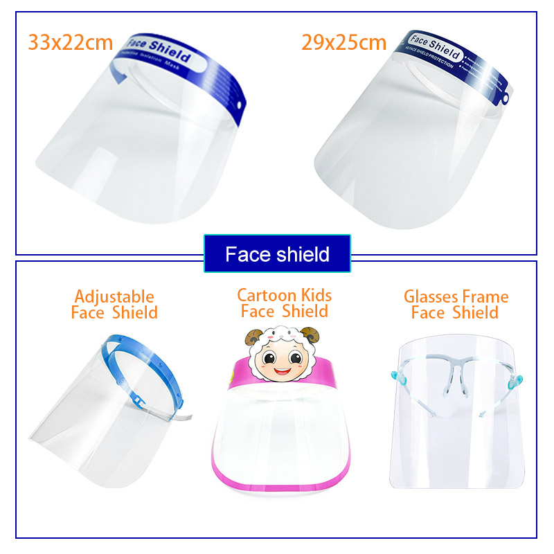 Wholesale splash face shield chemical face shield visor face shield anti fog