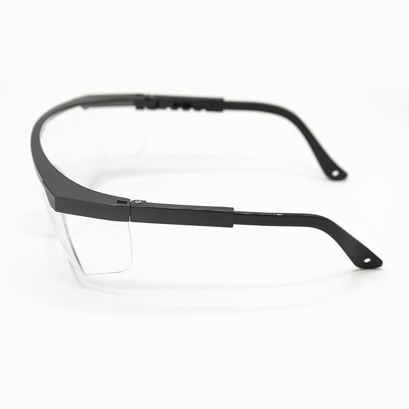 High definition PC shield outdoor working Anti-UV safety goggles Black