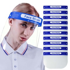 Factory Selling Transparent Face Shields Protective Anti Fog Clear Safety Faceshields