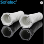 IP68 waterproof M16-LR plastic long thread  spiral nylon cable gland  with strain relief