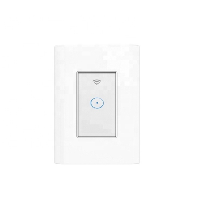 US standard 1Gang Glass panel touch sense mobile APP control WIFI light switch for smart home