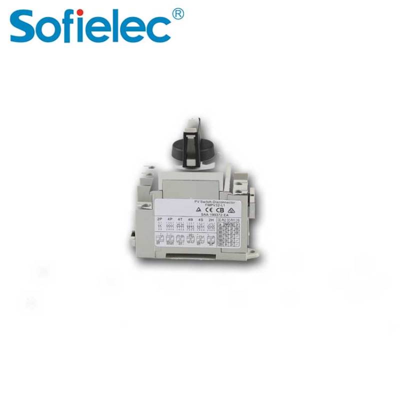 Solar PV DC Isolator switch FMPV-32-L1 series DC1200V 4P 32A CB TUV CE SAA aporval