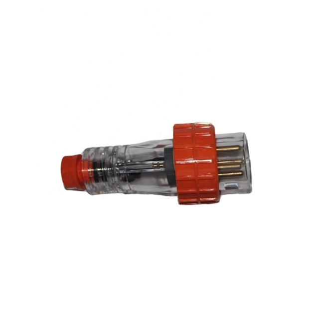 Standard grounding electrical male 4 pin plug ip66 industrial weatherproof plug