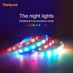 Safernite seguro para la noche collar de perro led, led con luz RGB, collar de perro led
