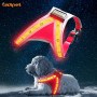 Led Dog Rechargeable Outdoor Safety Harness  Custom Flashing Pet Harness Vest Manufacturer