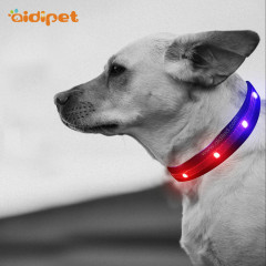 Красочный светодиодный светящийся ошейник для собак Поводок Аккумуляторная удивительная подсветка Ошейник для собак Ожерелье