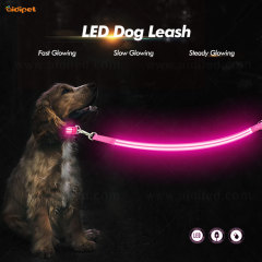 Самый продаваемый светодиодный поводок для собак Led Retractable Pet Dog Leash Luminous Dog Lead