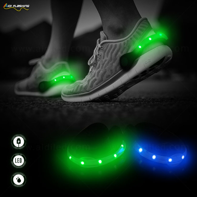 Super Bright Night Running Safety Flashing Light Up Led Shoes Clip