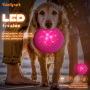Interactive Led Flying Disc Toy Flashing Light up Dog Flying Disc Toy for Pet Playing Waterproof No Toxic Frisbeed