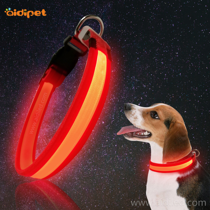 China Wholesale Hot Pet Collar Leash Luminous Led Dog Collar Charging Light Pet Dog Safety Collar