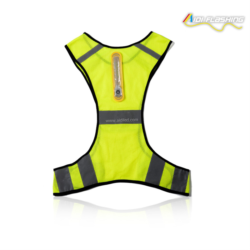 Reflective Mesh Nylon Safety Vest for Emergency Sport Work Light up Led Safety Vest