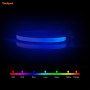 White Dog Collar with RGB Colorful Multiple Color Light  Flashing Pet Collar Amazon Hot Sell Dog Collars
