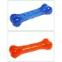 Colorful Dog Bone for Teething Clean Teeth Toy TPR Pet Dogs Toy Eco-friendly Playing Toy for Dogs
