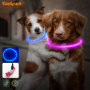 Light up AIDI Flashing  Dog Collar Free Size TPU Dog Collar Light Glow in the Dark Led Collar Dog